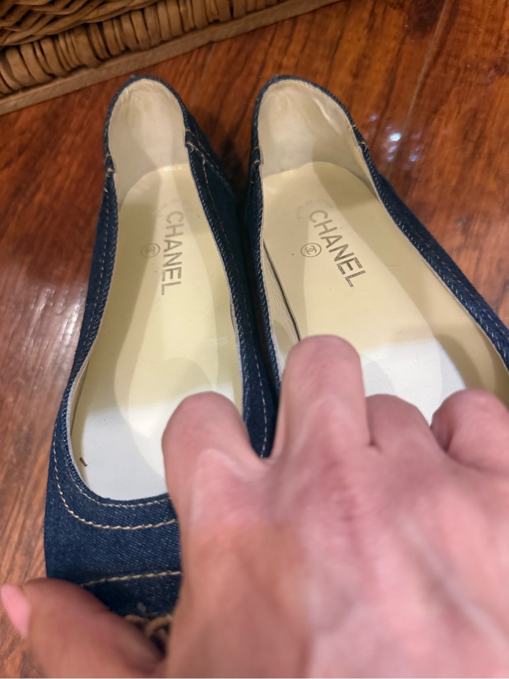 Chanel Denim Ballet Flat - 41C - Picture 3 of 7